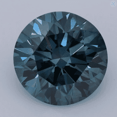 2.01-Carat Fancy Vivid Greenish Blue Color VS2-Clarity Certified Lab Fancy Diamond