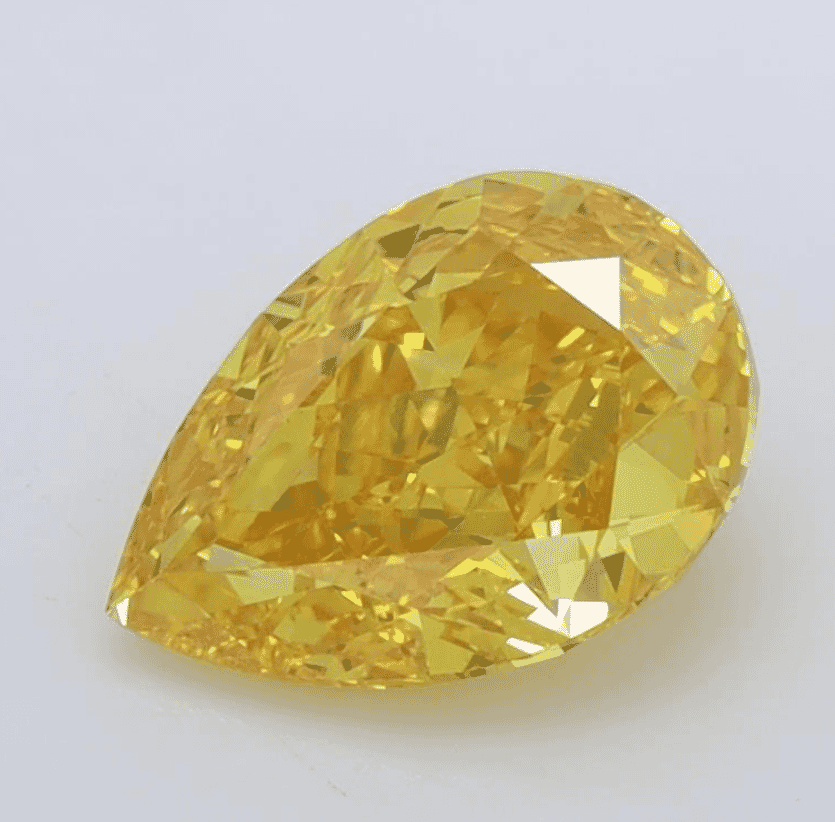 1.55 Carat Fancy Vivid Yellow -Color VS1-Clarity Certified Lab Diamond
