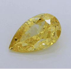 1.09-Carat Fancy Vivid Yellow -Color VS1-Clarity Certified Lab Diamond