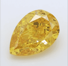1.62 Carat Fancy Vivid Yellow  -Color VS2-Clarity Certified Lab Diamond