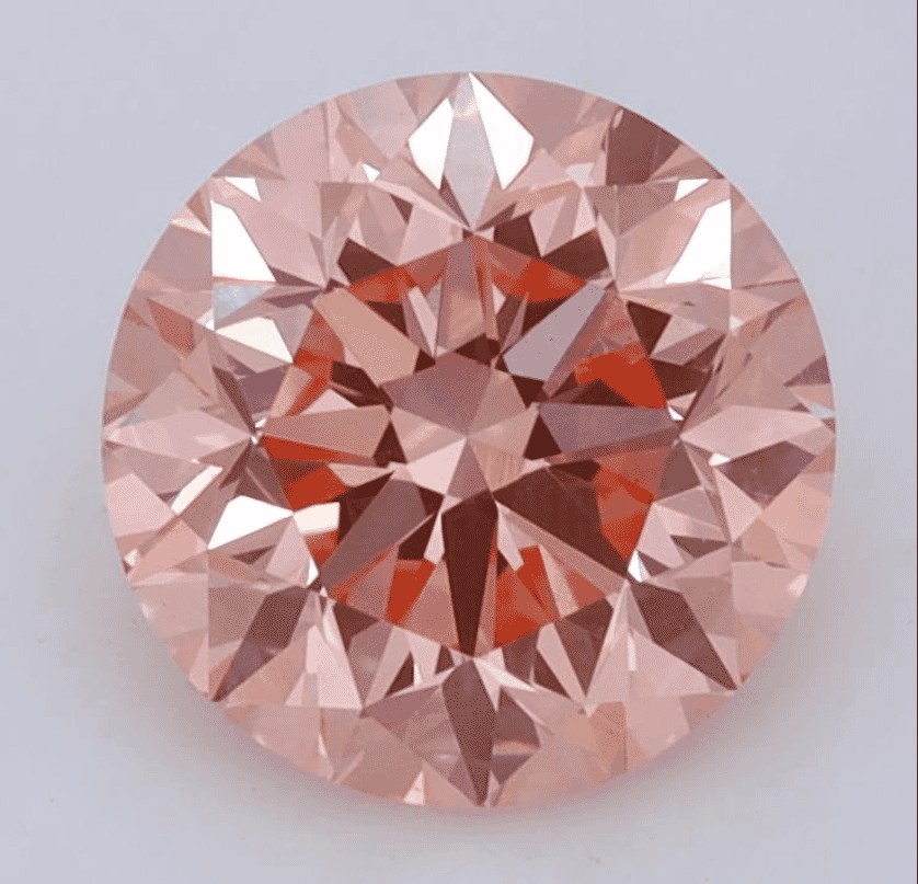 2.50Carat Fancy Vivid Pink Color VS1-Clarity Certified Lab Fancy Diamond