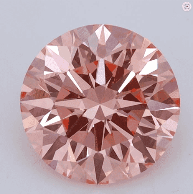 2.12-Carat Fancy Vivid Pink Color VS1-Clarity Certified Lab Fancy Diamond