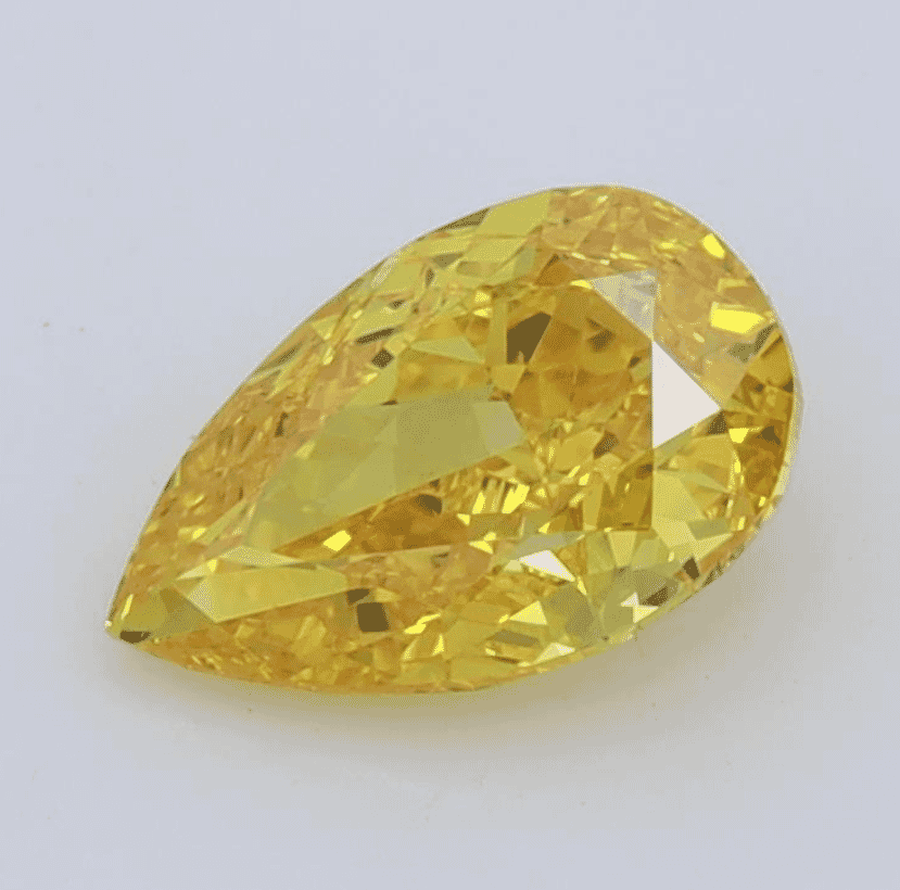 1.20 -Carat Fancy Vivid Yellow -Color VS1-Clarity Certified Lab Diamond