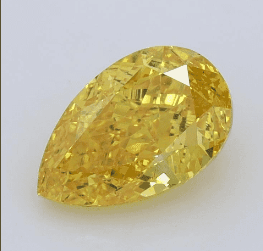 1.55 Carat Fancy Vivid Yellow -Color VS2-Clarity Certified Lab Diamond