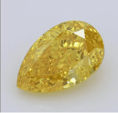 1.55 Carat Fancy Vivid Yellow -Color VS2-Clarity Certified Lab Diamond