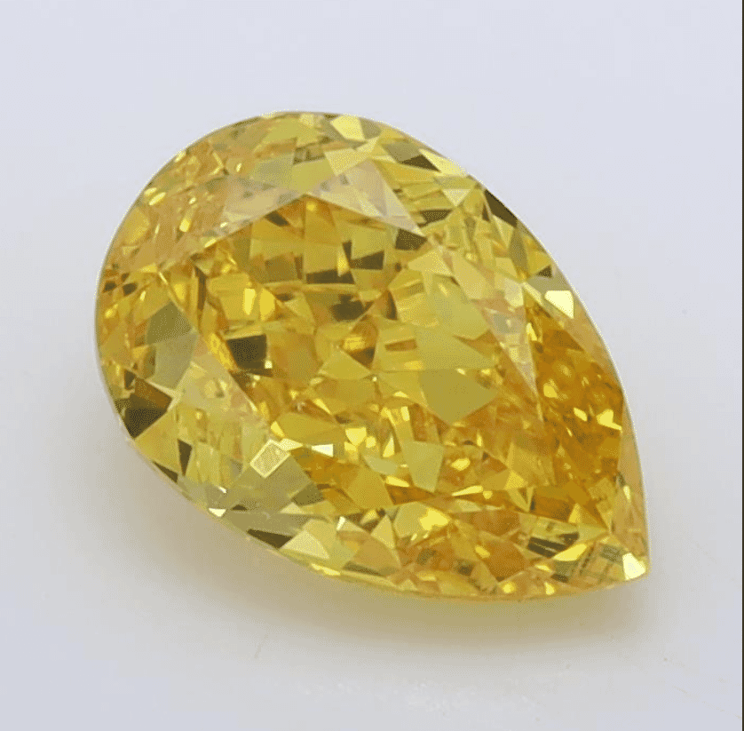 1.51Carat Fancy Vivid Yellow -Color VS2-Clarity Certified Lab Diamond