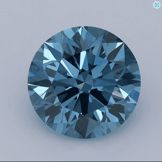 1.32-Carat Fancy Vivid Blue Color VS1-Clarity Certified Lab Fancy Diamond