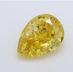 1.01Carat  Color VS2-Clarity Fancy Vivid  Yellow Lab Fancy Diamond