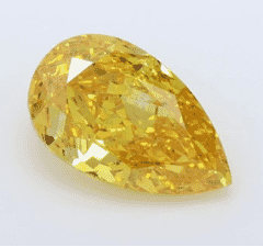 1.12Carat  Color VS2-Clarity Fancy Vivid  Yellow Lab Fancy Diamond
