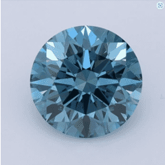 1.21-Carat Fancy Vivid Blue Color VS2-Clarity Certified Lab Fancy Diamond