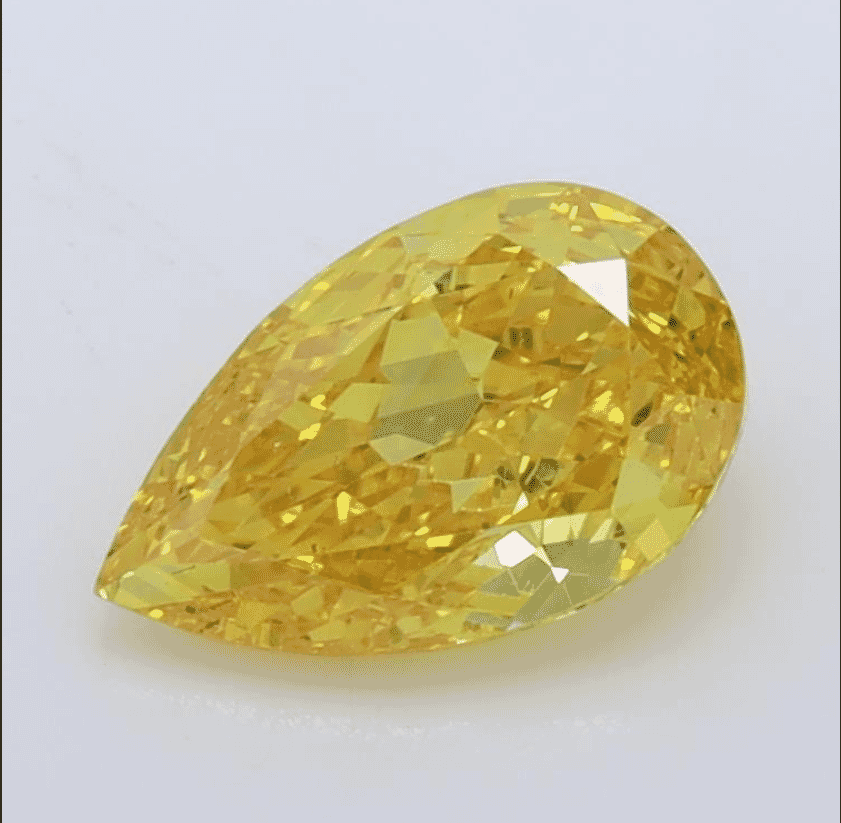 1.27Carat  Color VS2-Clarity Fancy Vivid  Yellow Lab Fancy Diamond
