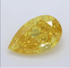 1.27Carat  Color VS2-Clarity Fancy Vivid  Yellow Lab Fancy Diamond
