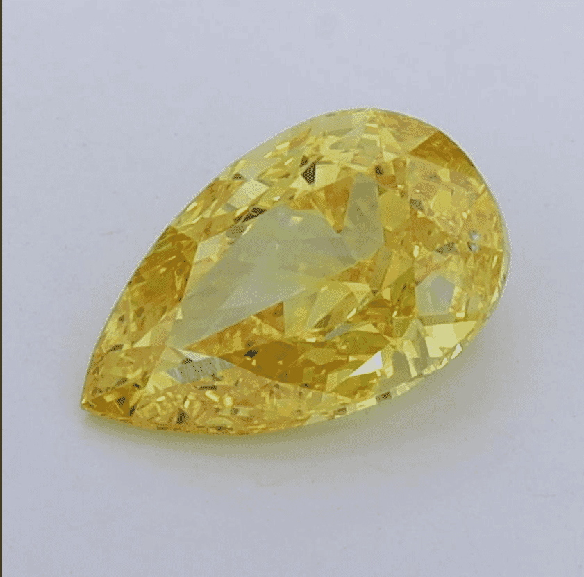 1.27Carat  Color VS2-Clarity Fancy Vivid  Yellow Lab Fancy Diamond