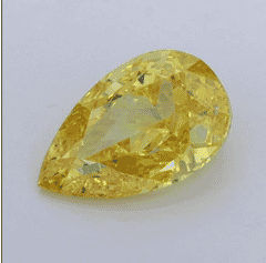 1.27Carat  Color VS2-Clarity Fancy Vivid  Yellow Lab Fancy Diamond
