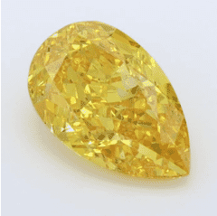 1.50Carat  Color VS2-Clarity Fancy Vivid  Yellow Lab Fancy Diamond