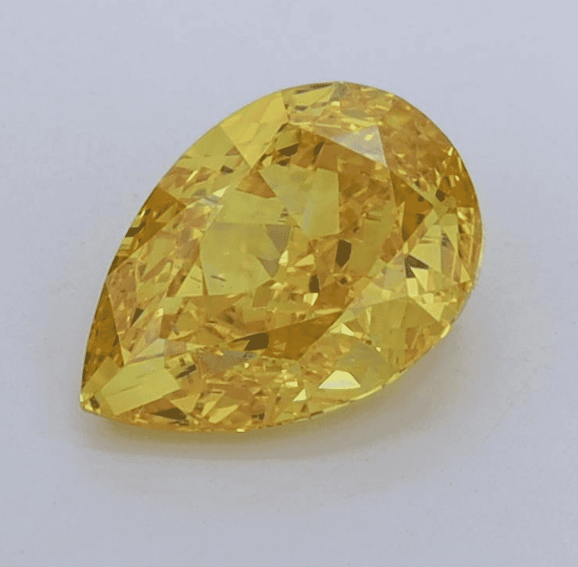 1.61Carat  Color VS2-Clarity Fancy Vivid  Yellow Lab Fancy Diamond