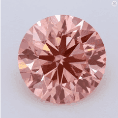 2.16-Carat Fancy Vivid Pink Color VS2-Clarity Certified Lab Fancy Diamond