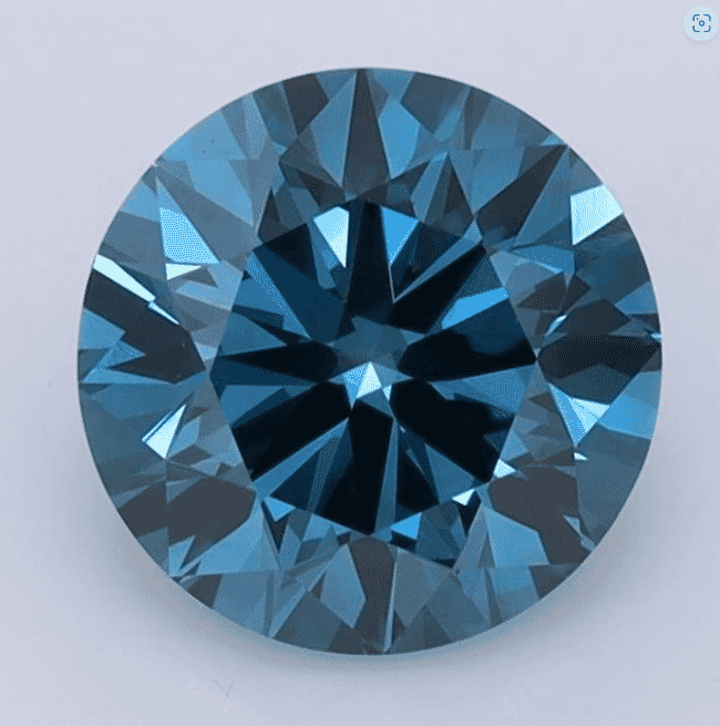 2.00-Carat Fancy Vivid Blue Color VS1-Clarity Certified Lab Fancy Diamond