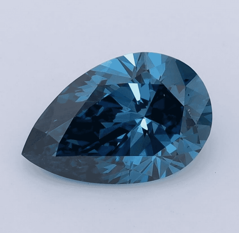 1.61 Carat Fancy Vivid Blue -Color VVS2-Clarity Certified Lab Diamond