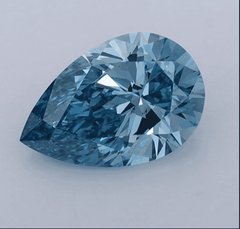 1.07Carat  Color VS1-Clarity Fancy Vivid  Blue Lab Fancy Diamond