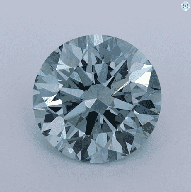 1.75-Carat Fancy Intense Greenish Blue Color VS1-Clarity Certified Lab Fancy Diamond