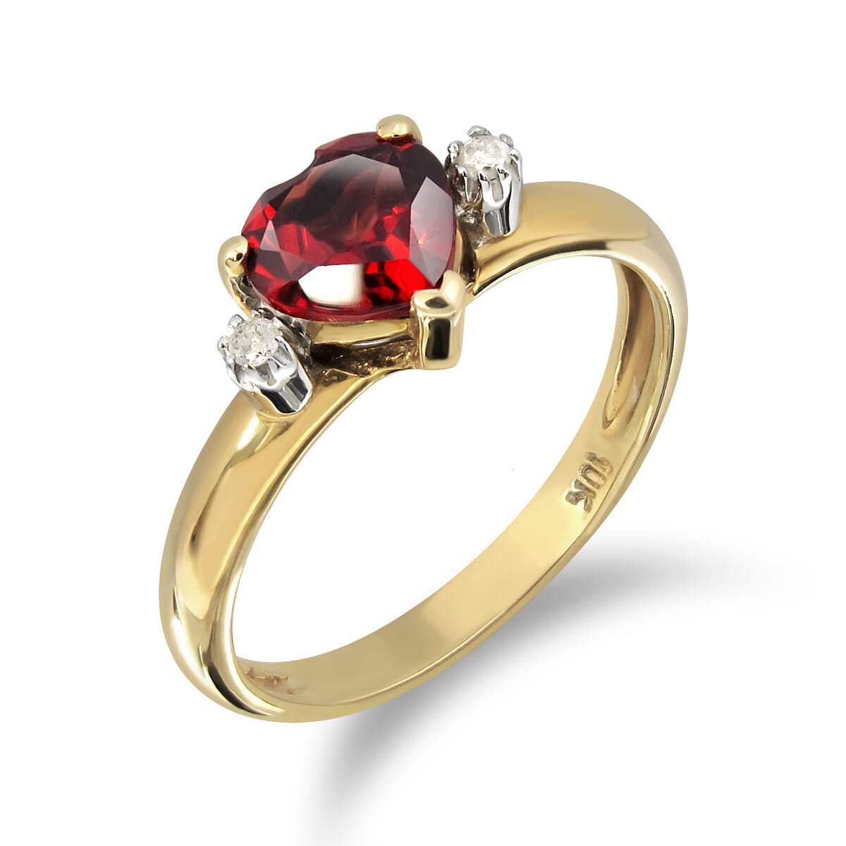 10K Gold Garnet Ring