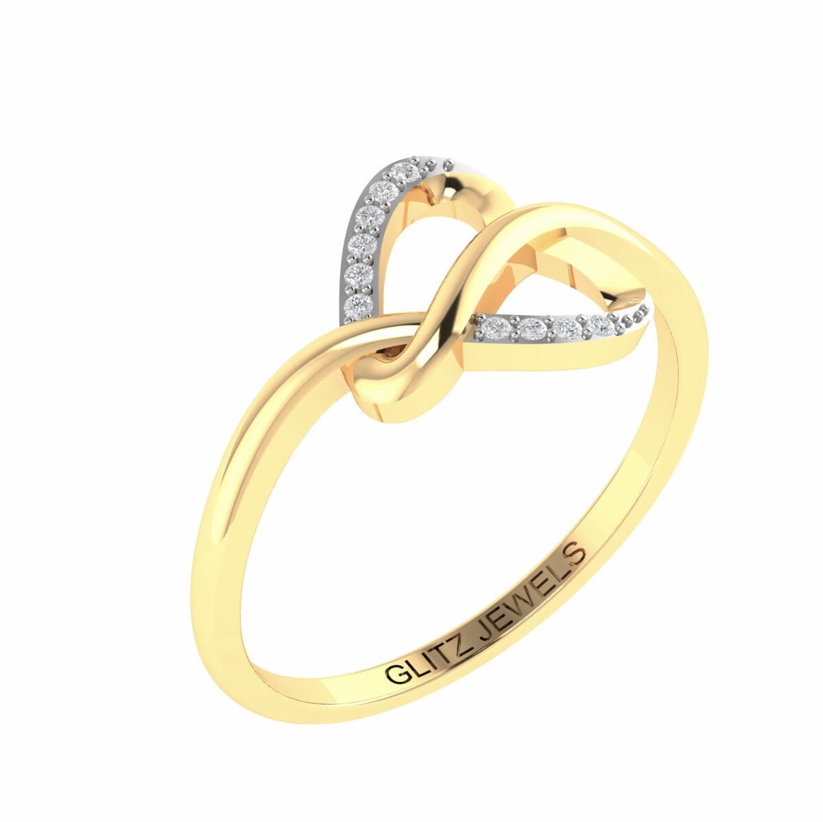 Be Mine - 18k Gold and Diamond Heart Ring