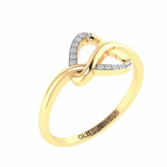 Be Mine - 18k Gold and Diamond Heart Ring
