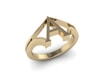   A Initial Ring in 18k Gold 