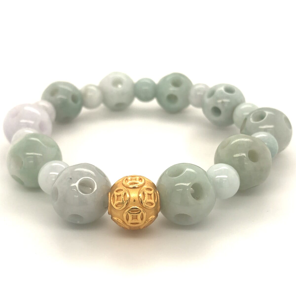 Natural Burma Green Apple Jade Bracelet