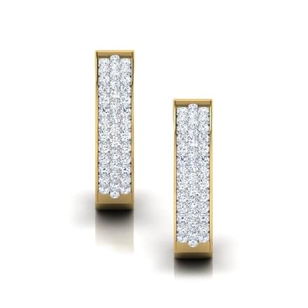 Round Diamond Hoop Earrings