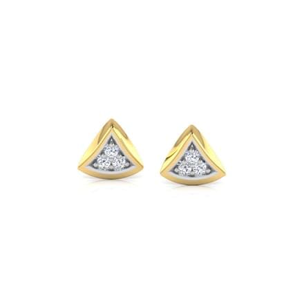 Round Diamond Cluster Earrings