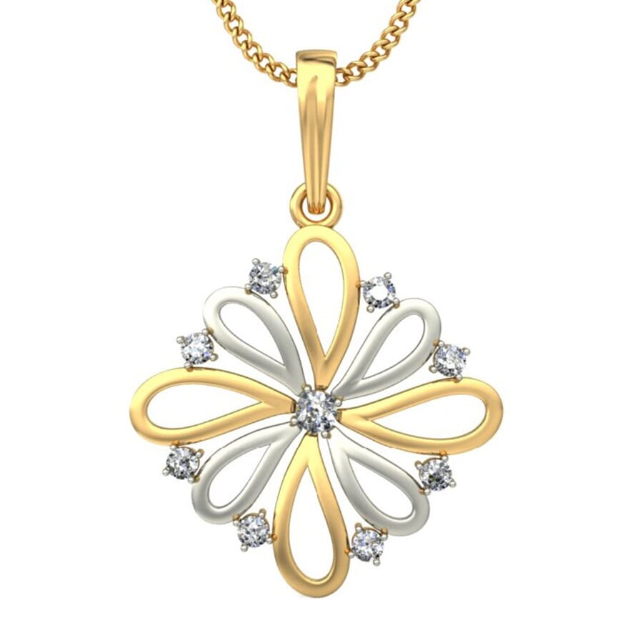 Round Diamond Fancy Pendant