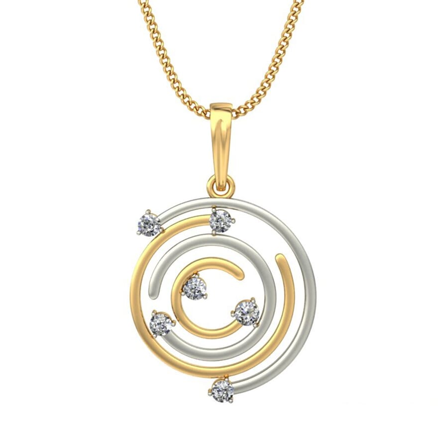 Round Diamond Fancy Pendant