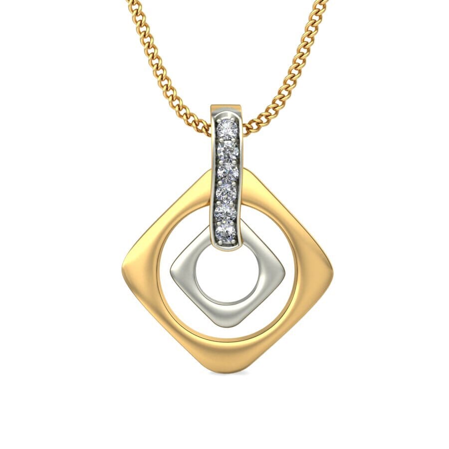Round Diamond Fancy Pendant
