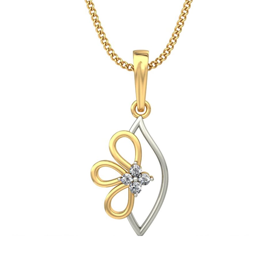 Round Diamond Fancy Pendant