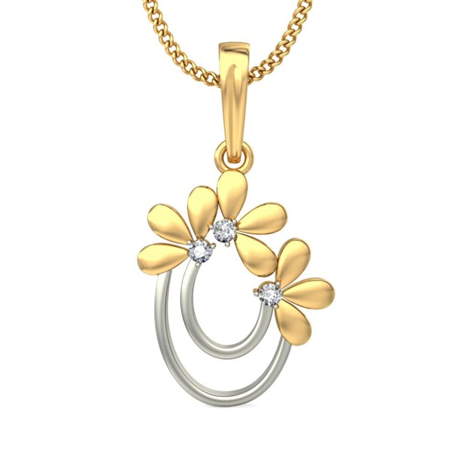 Round Diamond Fancy Pendant