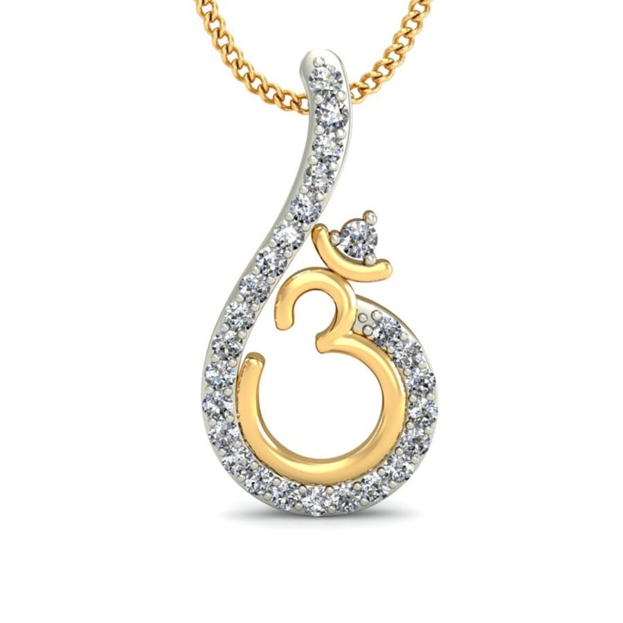 Round Diamond Fancy Pendant