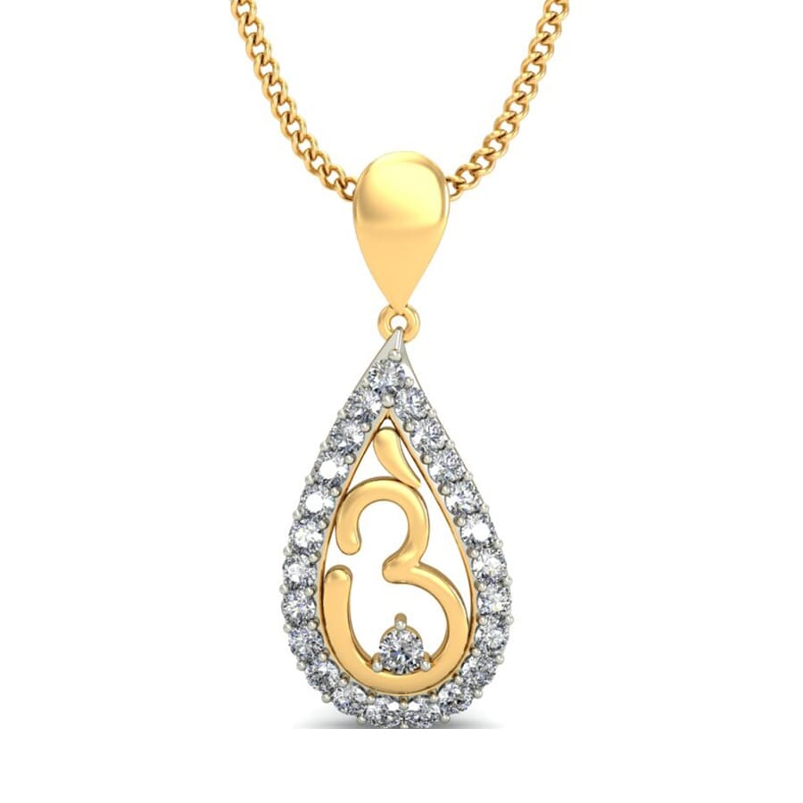 Round Diamond Fancy Pendant
