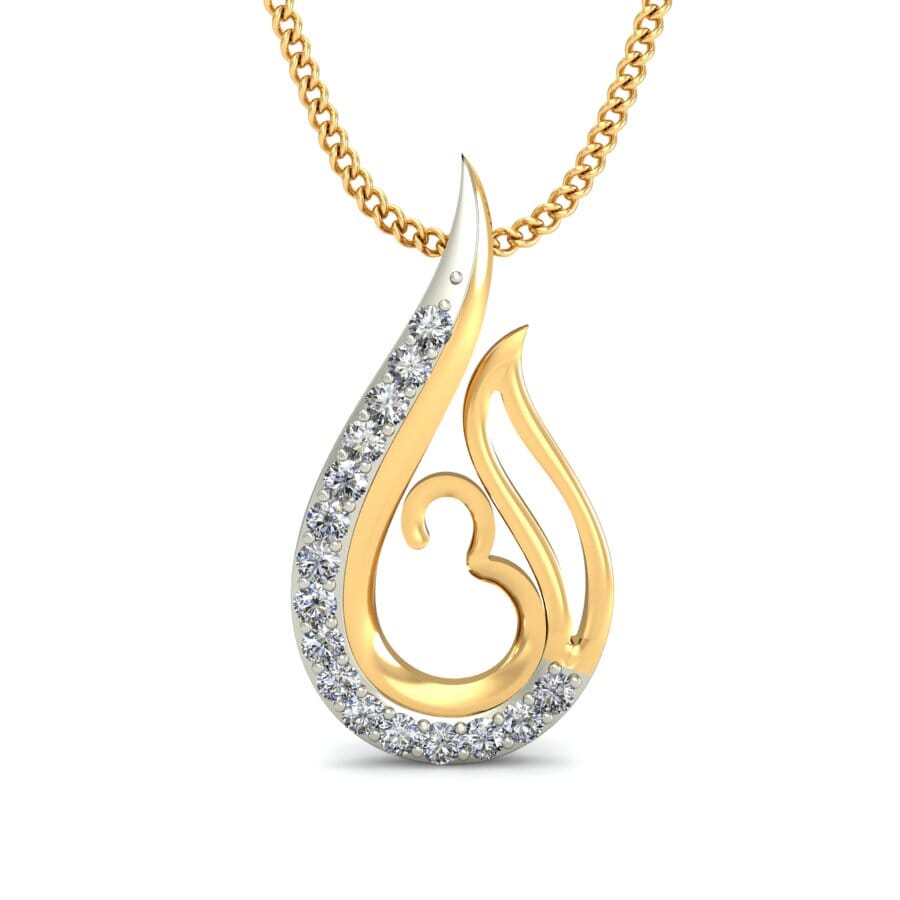 Round Diamond Fancy Pendant