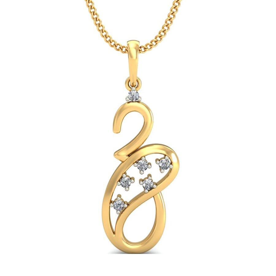 Round Diamond Fancy Pendant