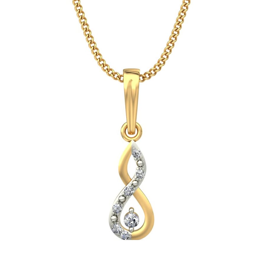 Round Diamond Fancy Pendant