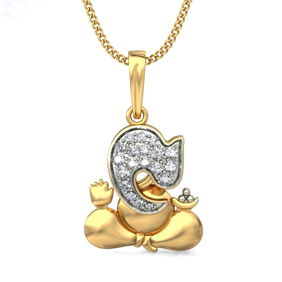 Round Diamond Fancy Pendant