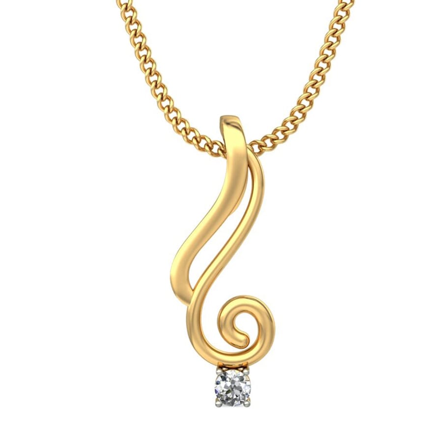 Round Diamond Fancy Pendant