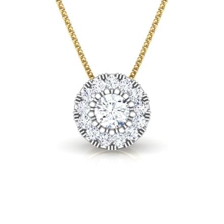 Round Diamond Cluster Pendant