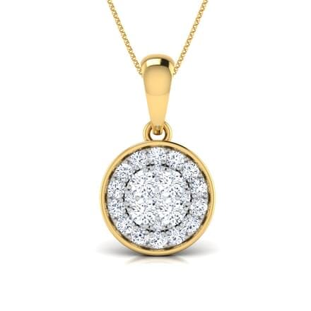 Round Diamond Cluster Pendant