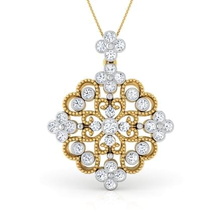 Round Diamond Fancy Pendant