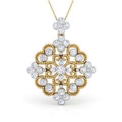 Round Diamond Fancy Pendant