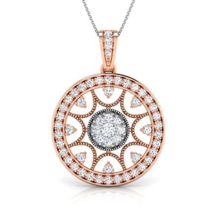 Round Diamond Fancy Pendant