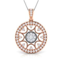 Round Diamond Fancy Pendant